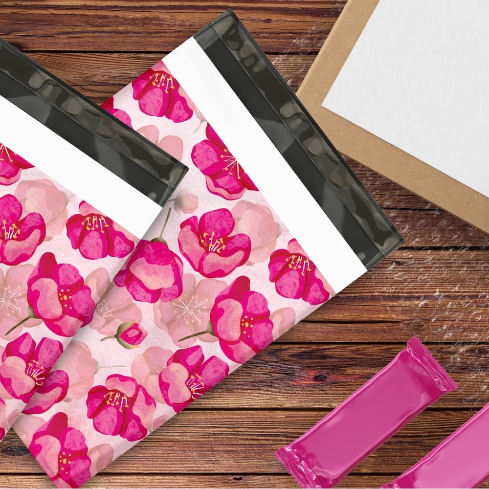 Pink Peonies Poly Mailer’s 10x13 Pack of 25 - Picture 10 of 12